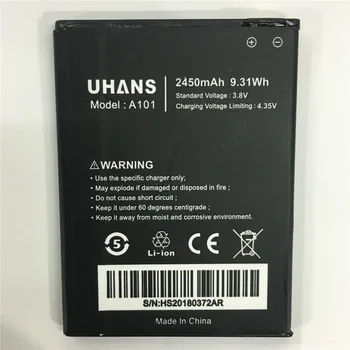 Pre UHANS A101 A101S Batérie Bateria Batterij Akumulátor 2450mAh