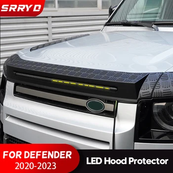 ABS LED Auto Predné Chyba Oka Kapota Kryt Pre Land Rover Defender 90 110 2020 2021 2022 Predné Sklo Protector