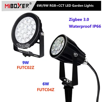 Miboxer Zigbee 3.0 6W 9W RGB+SCS LED Záhradné Svetlo Nepremokavé IP66 FUTC02Z FUTC04Z Inteligentné Vonkajšie Trávnik Lampa Hlas/App Control