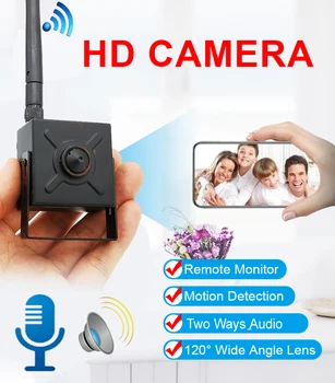 5MP Ipcamera Dve Spôsobom, Hlas, Video Surviallance P2P Mini Bezdrôtová Wifi Ip Kamera s Micro Sd Kartu IP Cam Onvif Mikrofón