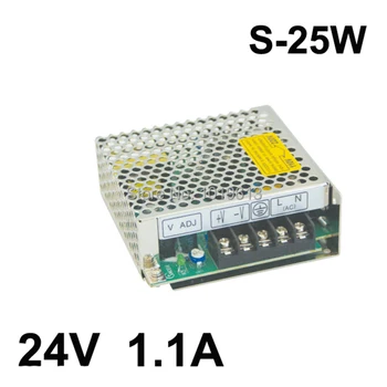 24V 1.1 25W Prepínanie Napájania Ovládač Pre LED Pásy svetlo Displej AC100V-240V Vstup,Výstup 12V