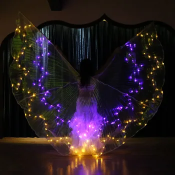 Ženy, Brušný Tanec Isis Anjel Krídla LED Víla, Motýľ Kostým Orientálna Bellydance Tanec Príslušenstvo Halloween Christmas Show