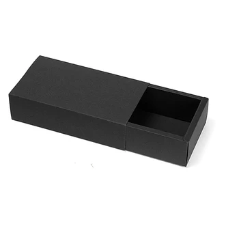 20pcs/veľa-8.6*5.9*3.2 cm, Čierny Papier Zásuvky Box Maloobchod Kozmetické Ručne vyrábané Mydlo Darčeka Obaly Boxy DIY Plavidlá, Box Balenie