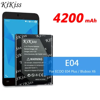 Vysoká Kapacita Pre ECOO E04 Plus / Bluboo X6 Batérie 4200mAh Batérie Telefónu Výkonný Pre ECOO E04 Plus / Bluboo X6
