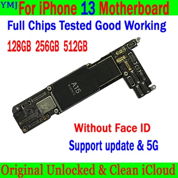 Plný Čipy 100% Testované Dobrom Pre iPhone 13 Doske Pôvodné Odomknúť Č icloud Pre iPhone 13 logic board 128 gb kapacitou 256 GB