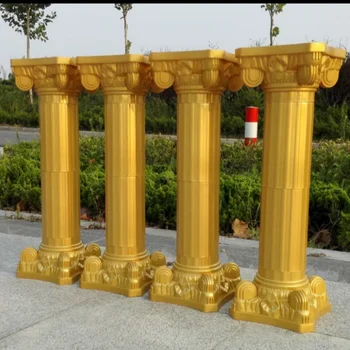 Doprava Zadarmo Zlaté Rímske Stĺpy Plastové Stĺpiky Cestnej Citované Svadobné Rekvizity Prípade Dekorácie Dodávky 4 Ks/Veľa