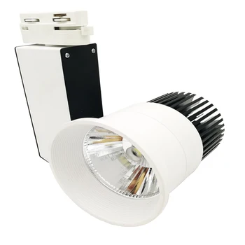 NOVÝ príchod 20W LED COB Sledovať svetlo AC85~265V black pridať bieleho tela dekoratívne supermakret obchod led track lampa teplá biela/biela