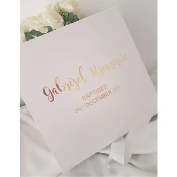 Fólie zlato bridesmaid box vlastné elegantné luk vitajte ďakujeme vám darčekové krabice darček k narodeninám box kvet dievča box svadobné návrh box