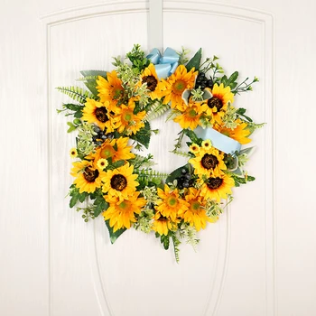 Svadobné Dekorácie Veniec Slnko, Kvety, Veniec Umelý Kvet Domov Dvere, Okno Dekor Strany Ornament
