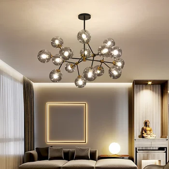 Moderný minimalistický Kuchyňa lustre domov, spálne, jedálne, svetla, Skla Bubliny Luster loft luxusné molekulárnej luster