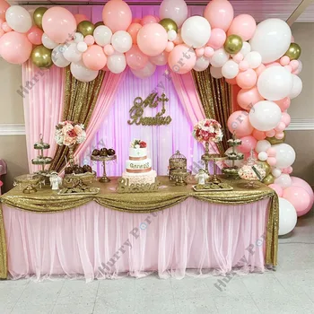 116Pcs Ružová Narodeninové Balóny Garland Arch Súprava Biela Ballon Držiak Pre Dospelých Výročie Svadby, Party Dekorácie Zapojenie Globo
