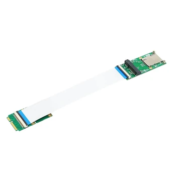 Mini PCI-E MSATA Flexibilné Extender Kábel S SIM Karta, Slot Pre Plnej Veľkosti A Pol-Veľkosť MSATA SSD(Wifixwwanxwlan Modul)