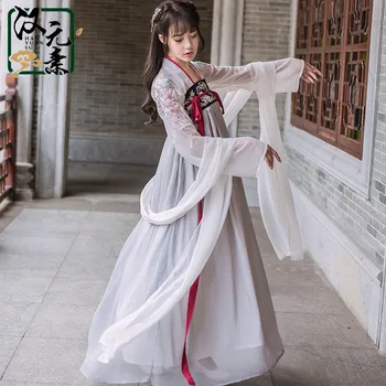 Han prvok tradičné lolita vyšívané Hanfu lolita šaty kawaii dievča denne viktoriánskej šaty gothic lolita sady cos loli