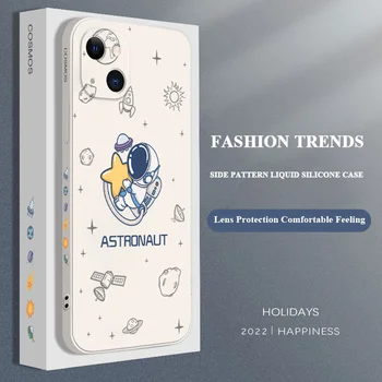 Fantasy Astronaut Telefón puzdro Pre iPhone 13 12 11 Pro Max Mini X XR XS MAX SE2020 8 7 Plus 6 6S Plus Kryt
