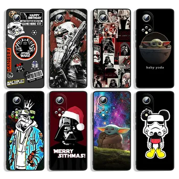 Star Wars dieťa yoda Mickey Pre Huawei Honor 60 SE 50 30i 20 10i 10X 10 9X 9C 9A 8A X8 Lite Pro Čierne Silikónové Telefón Prípade Capa