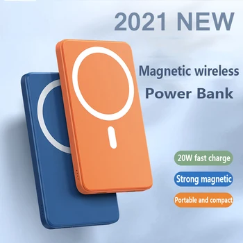 Nové Prenosné Macsafe Powerbank 10000mAh Magnetické 15W Rýchlo, Bezdrôtová Nabíjačka Pre iphone 14 13 12 Vonkajšie Pomocného Akumulátora