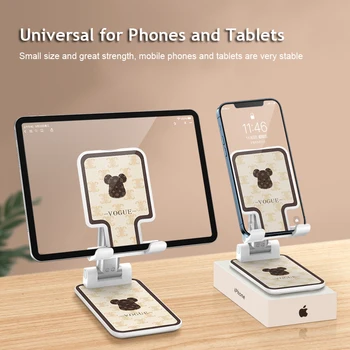 360 Stôl Držiaka Telefónu, pre iPhone 12 pro Skladacia Držiaka Telefónu, Tabletu Stojan Stolový Držiak na Stojan pre Samsung s21 poznámka huawei p50 pro