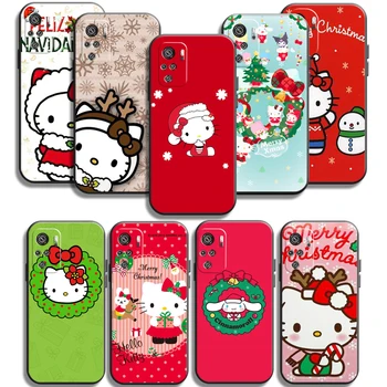 Hello Kitty Vianočné Telefón Prípadoch Pre Xiao Redmi Poznámka 8 Pro 8T 8 2021 8 7 7 Pro 8 8A 8 Pro Carcasa Mäkké TPU Kryt Späť
