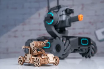 Pechota Robot Drevené 3D Stereo obrazová Skladačka