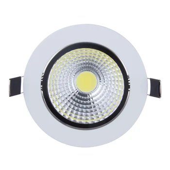 LED COB Pozornosti Stropné svietidlo AC110V 220V 12W Hliníka, zapustené svietidlá kolo led panel svetlo