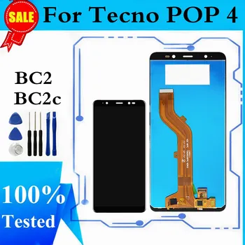 Pre Telefón POP 4 BC2c LCD Displej Dotykový Displej Digitalizátorom. Montáž POP4 Tecno BC2 LCD Opravu, Náhradné Diely