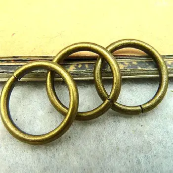 80pcs 16 mm s line 1,2 mm Antické bronzové jedného kruhu O-krúžok okruh slučky Veľkoobchod DIY doplnky v podobe šperkov