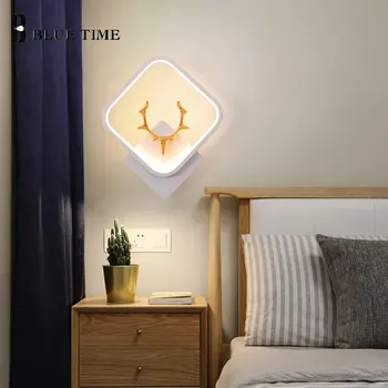 Jednoduché LED Nástenné Svietidlá Domov Stenu Sconce pre Obývacia Izba, Spálňa, Nočné Osvetlenie Čierne Biele Nástenné svietidlo Moderného Dekoru Stenu Sconces