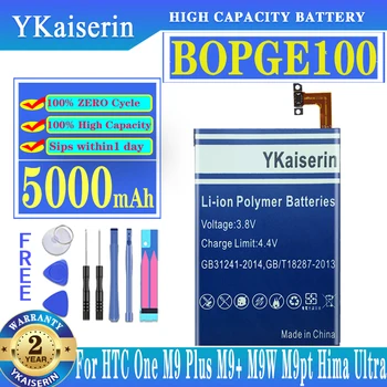 YKaiserin 5000mAh BOPGE100 B0PGE100 Batérie Pre HTC ONE M9 + W OnePlus Pt Hima Ultra 0PJA10 0PJA13 Batérie