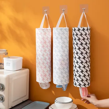 Nová kuchynská linka odpadkové vrece skladovanie taška domácnosti, nákupné tašky skladovanie visí taška výsuvné kolo drobnosti skladovanie taška