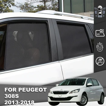 Peugeot 308 II Hatchback 2013-2021 Magnetické Auto Slnečník Predné Sklo Rám Opona Zadné Bočné Okná slnečník Štít