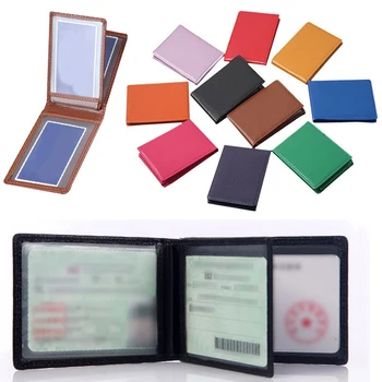 1PC PU Kožené vodičský Preukaz Držiteľovi Prípade, ID Prejsť Kryt Chránič Jazdy Dokumenty Podnikania Držiteľa Karty Zložky Farbou
