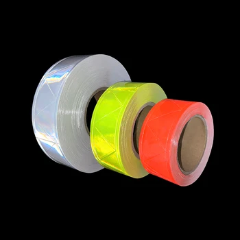Microprismatic PVC Reflexná Páska Šitie Oblečenia, Taška W Tvar Výstražné Pásky