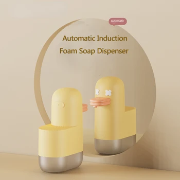 Bublina Kačica Automatický Senzor Mydla Smart Bezkontaktné Foaming Hand Sanitizer Stroj Rechargable Cartoon Pena Stroj