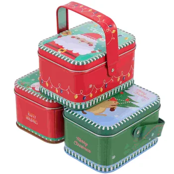 Vianočný Darček Plechovky Candy Box Plech Prípade Storagecontainer Môžete Jar Občerstvenie Kovov Strana Hniezdenie Pohárov Cookie Holdercartoon