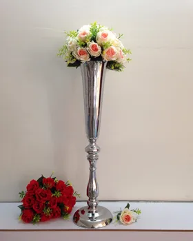 78 cm Vysoký Svadobné Dekorácie Stola Váza Kovový Kvet Váza Tabuľka Vrchol Manželstvo Výročie Party Decor