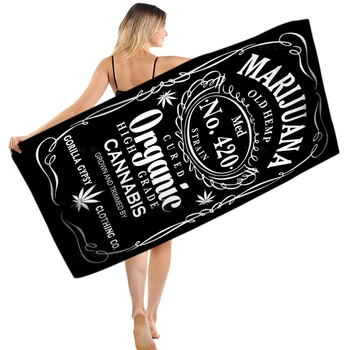 Prázdny Štítok Tennessee Whiskey Retro Prispôsobenie Čiernej A Bielej Rýchloschnúci Uterák O Ho Ma Lili Vhodné Pre Joga, Fitness, Atď