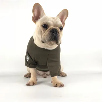 Pug francúzsky Buldog Bavlna T-Shirt Jar, Jeseň/Zima Klesnutie tričko Psie Oblečenie, oblečenie pre psy, pre malé psy šteňa oblečenie