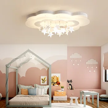 Moderné LED Stropné Svietidlá Detskej Spálne študovňa Babyroom farebné hviezdy vnútorné Osvetlenie Svietidlo Dekorácie Domov zariadenie