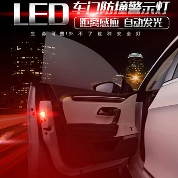 Univerzálne LED Auto Otváracie Dvere Bezpečnostné Upozornenie Anti-Kolízie Svetlá Magnetický Snímač Impulzov Blikajúce Alarm, Parkovacie Svetlá na Čítanie