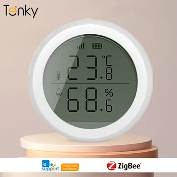 Tenky Zigbee Teploty Vlhkosti Snímač Nízka Spotreba Smart Home Vnútornej Teploty & Vlhkosť Merač Pracovať S EWelink