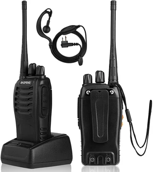 2 ks/veľa BF-888S baofeng walkie talkie 888s UHF 400-470MHz 16Channel Prenosné dve spôsobom, rádio s slúchadlo bf888s vysielač