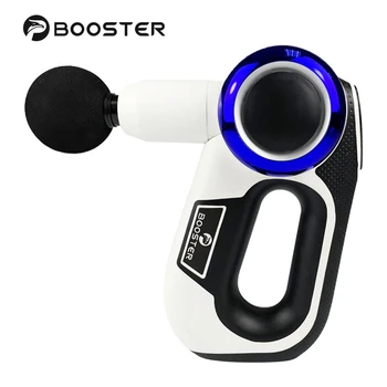 Nové Booster S LCD Displej Fascia Zbraň Elektrické Telo Masážneho Terapie Masáž Zbraň EMS Fitness Uhol Nastaviteľný Svalový Stimulátor