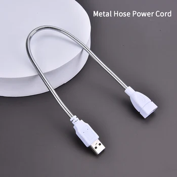 Priemer 6 mm Biele Kovové Serpentíny USB stolná Lampa Hadice Predlžovací Kábel