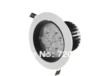 Doprava zadarmo 10pcs/veľa 9x1w LED Stropné Lampa 9w Anti-Glare Zapustené Downlight s Sklenený objektív AC85-265V