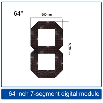 64 Palcov 7-Segment Číslo Modulu,LED obrazovky hodiny / cena Ropy obrazovky / Scoreboard,Vonkajší zvýrazniť nepremokavé
