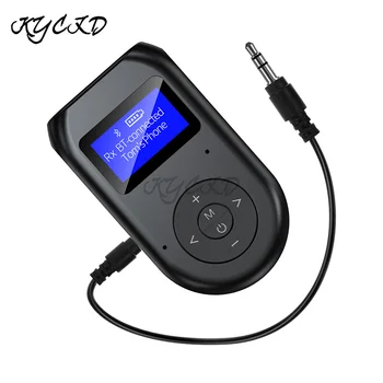 USB Bluetooth-kompatibilné 5.0 Audio Vysielač, Prijímač, Adaptér, 2-v-1 s LCD Displej 3.5 mm AUX Stereo TV/Headset