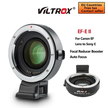 Viltrox EF-E II Auto Focus 0.71 X Adaptér Objektívu Krúžkom Redukcia Speed Booster pre Canon EF Objektív Sony E Mount Kamery A6400 A7RII