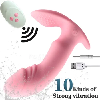 Nové Nositeľné Nohavičky Dildo Vibrátory Bezdrôtové Diaľkové Ovládanie Sexuálne Hračky pre Ženy 10 Rýchlosti G Mieste Klitorisu Stimuláciu Vagíny Orgazmus