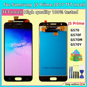 Originálne LCD Displej Pre Samsung Galaxy J5 Prime J5P G570 Dotykový Displej Digitalizátorom. Pre Samsung G570 G570F G570M G570Y LCD