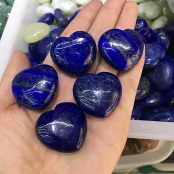 5 ks Prírodný krištáľ lapis lazuli srdce energy healing